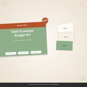 Cash Envelope Budget Kit by SUKAKE Studio
